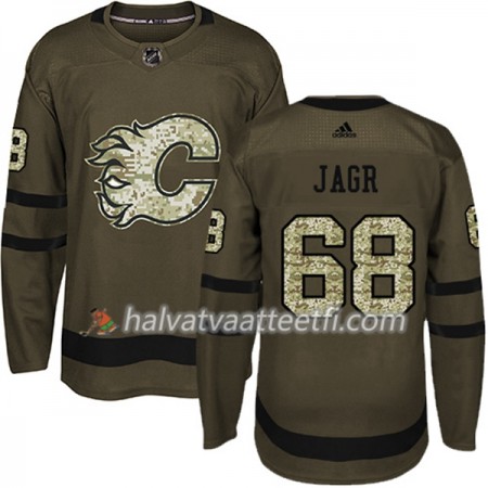 Miesten NHL Calgary Flames Pelipaita Jaromir Jagr 68 Adidas 2017-2018 Camo Vihreä Authentic Miesten NHL Calgary Flames Pelipaita Jaromir Jagr 68 Adidas 2017-2018 Camo Vihreä Authentic
